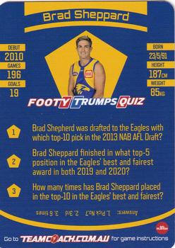 2021 Team Coach AFL #60 Brad Sheppard Back